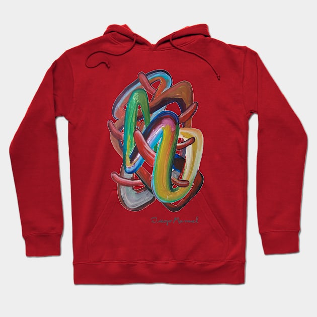 Shapes in space 7 Hoodie by diegomanuel